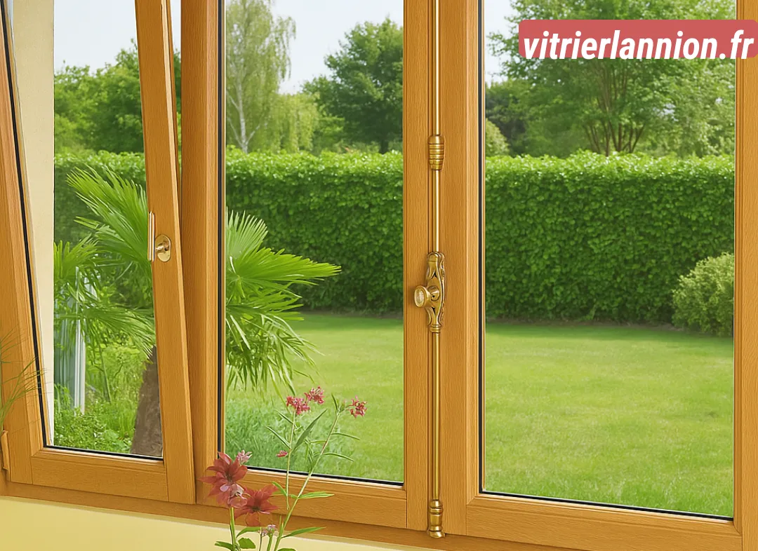 Installation de fenêtre en bois sur mesure Lannion