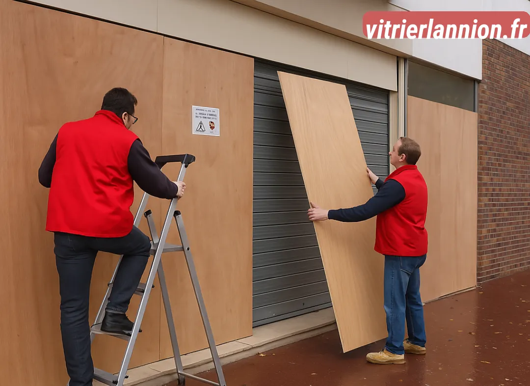 Mise en sécurité fermeture provisoire Lannion