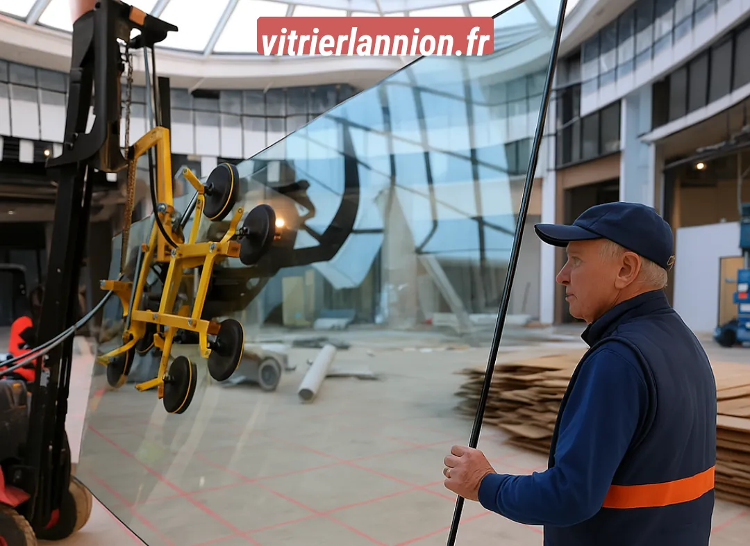 Remplacement de vitrine magasin Lannion